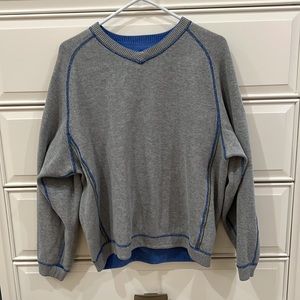 Men’s Tommy Bahama reversible Gray/Blue pullover sweater